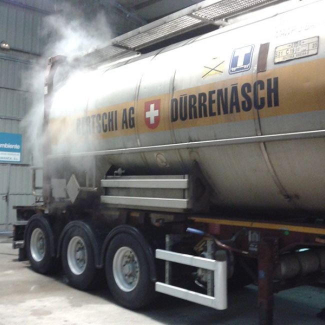 Vaporizado de cisternas