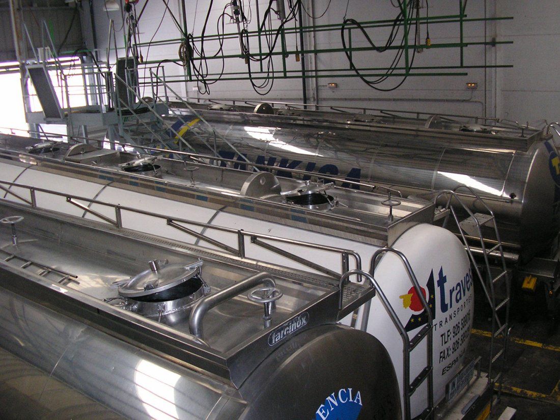 Pistas de lavado de cisternas